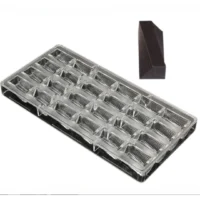 24 Cavity Irregular Rectangle Shape Polycarbonate Chocolate Mould - Cake Tools - Polycarbonate Moulds - Close-up View