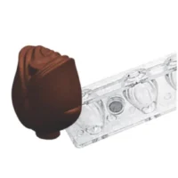 6 Cavity 3D Tulip Magnetic Polycarbonate Chocolate Mould - Cake Tools - Polycarbonate Moulds - Close-up View