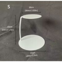 White Metal Floating Cake Stand 10x15x15H cm - Cake Tools - Cake Stands - Close-up View