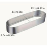 Oval Cake & Mousse Ring 12x4cm - Cake Tools - Tart Rings - Showing Size