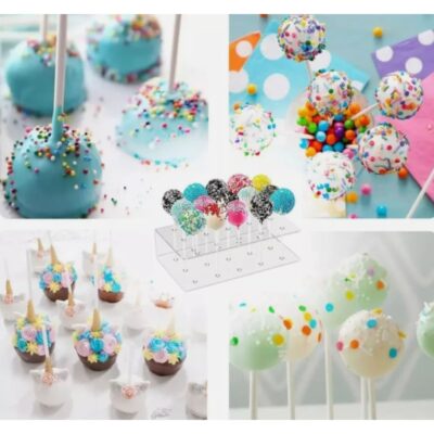 15 Holes Lollipop & Cake Pops Display Stand - Cake Tools - Cake pops Supplies - Close-up View