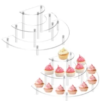 3 Tier Acrylic Cupcake Display Stand - Cake Tools - Cupcake Supplies - On Display