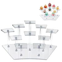 10 Tier Acrylic Cupcake Display Stand - Cake Tools - Cupcake Supplies - Full View