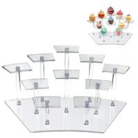 10 Tier Acrylic Cupcake Display Stand - Cake Tools - Cupcake Supplies - Full View