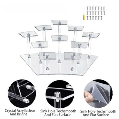 10 Tier Acrylic Cupcake Display Stand - Cake Tools - Cupcake Supplies - Product Detail