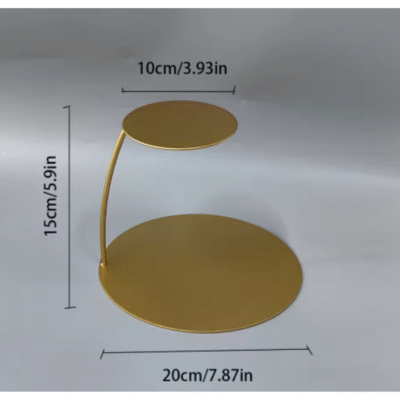 Gold Metal Floating Cake Stand 10x20x15H cm - Cake Tools - Cake Stands - On Display