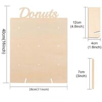Wooden Donut Stand 1 - Cake Tools - Doughnuts Supplies - Full View