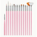 15 Pcs Designing Brush Set - Cake Tools - Cake Decorating Tools - Close-up View