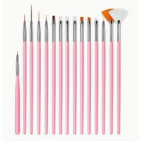 15 Pcs Designing Brush Set - Cake Tools - Cake Decorating Tools - Close-up View