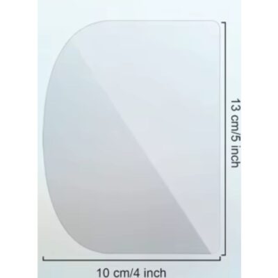 Flexible Acrylic Cake Smoother / Scraper - Cake Tools - Cake Decorating Tools - Showing Size