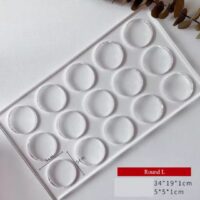 Round Shape Transparent Polycarbonate Mould - Cake Tools - Baking Tools & Equipments - Showing Size