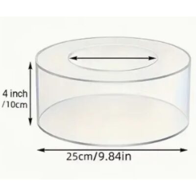 Riser Cake Tier Round Cylinders Display 25 cm - Cake Tools - Cake Stands - Showing Size