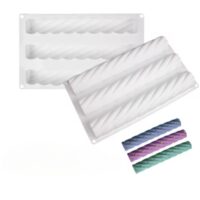 Twisted Long Mousse Cake Silicone Baking Pan
