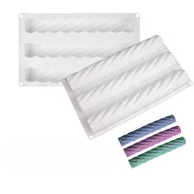 Twisted Long Mousse Cake Silicone Baking Pan