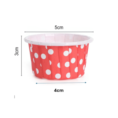 50 Pcs Set Red Paper Mini Cupcake Baking Liner - Cake Tools - Cupcake Supplies - Product Detail