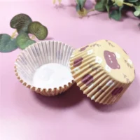 100 Pcs Set Paper Cupcake Baking Liner 3 - Cake Tools - Cupcake Supplies - Showing Size