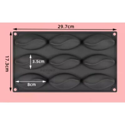 9 Cavity Sunflower Seed Mousse Cake Silicone Baking Pan - Cake Tools - Silicon Baking pan - On Display