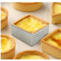 Stainless Steel Perforated Square Tart Ring 7x7x2 cm - Cake Tools - Tart Rings - Product Detail