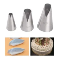 3pcs Icing Piping Nozzle Tips - Cake Tools - Cake Decorating Tools - On Display