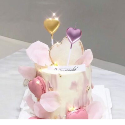 Cute Heart Shaped Multi-Color Party Candles - Cake Tools - Candles - Full View