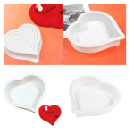 Heart Mousse Cake Silicone Baking Pan - Cake Tools - Silicon Baking pan - Close-up View