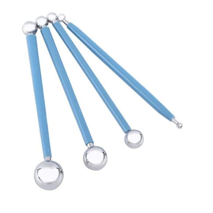 Double-Ended Metal Ball Cake Decorating Tools - Cake Tools - Cake Decorating Tools - Showing Size