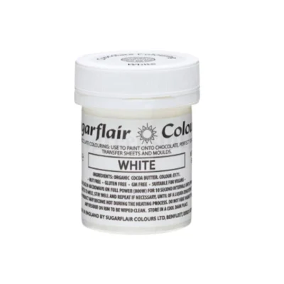 Sugarflair Lustre Chocolate Color – 35g – White - SUGARFLAIR - Oil Based Food Coloring-Candy Colors - Product Detail
