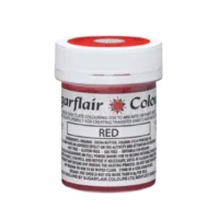 Sugarflair Lustre Chocolate Paint – 35g – Red - SUGARFLAIR - Oil Based Food Coloring-Candy Colors - Close-up View