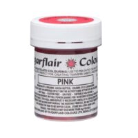 Sugarflair Lustre Chocolate Paint – 35g – Pink - SUGARFLAIR - Oil Based Food Coloring-Candy Colors - Full View