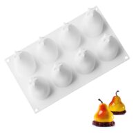 3D Pear Shape Mousse Cake Silicone Baking Pan - Cake Tools - Baking Tools & Equipments - Showing Size