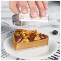 Perforated Triangle Tart Ring 10cm - Cake Tools - Tart Rings - Close-up View