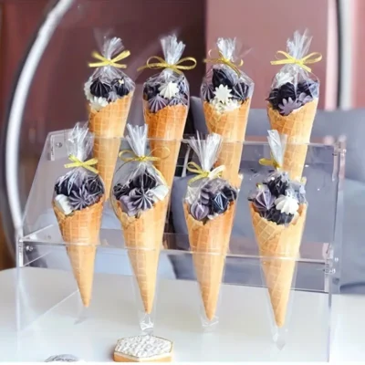 50 pcs Party Cone Plastic Candy Bag - Cake Tools - Packaging & Presentation - Full View