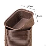 50 Pcs Set Coffee Muffin & Cupcake Square Baking Liner - Cake Tools - Cupcake Supplies - Close-up View