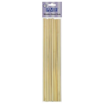 PME Wooden Dowels – Pack of 12 - PME - Cake Decorating Tools - Full View