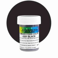 Chefmaster Black Candy Powder 3g - Chefmaster - Oil Based Food Coloring-Candy Colors - Close-up View