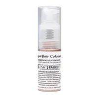 SUGARFLAIR Lustre Dust – Powder Puff Spray – Blush Sparkle -10g - SUGARFLAIR - Edible Dust Powders - On Display