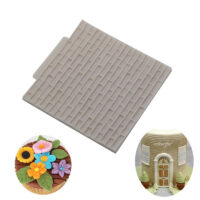 Brick Fondant Silicone Mould - Cake Tools - Silicone Moulds - Showing Size