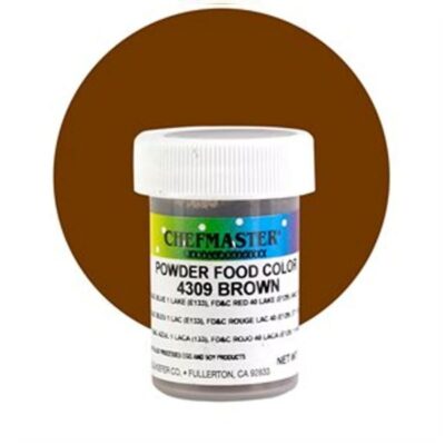 Chefmaster Brown Candy Powder 3g - Chefmaster - Oil Based Food Coloring-Candy Colors - Full View