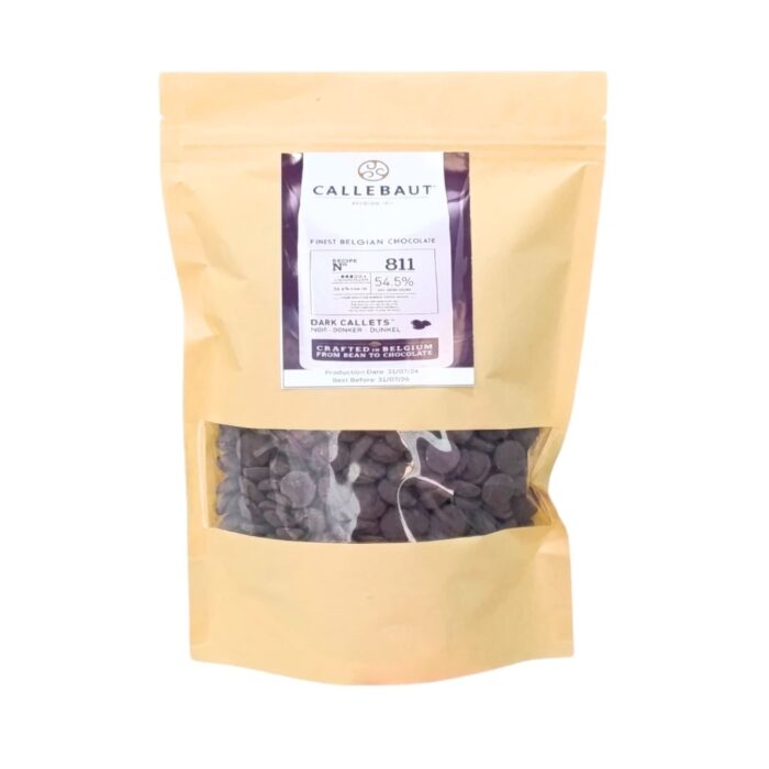 CALLEBAUT Dark Chocolate Callets 811-54.5%-500g - Callebaut - Chocolates - Showing Size
