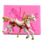 Carousel Horse Fondant Silicone Mould - Cake Tools - Silicone Moulds - Close-up View
