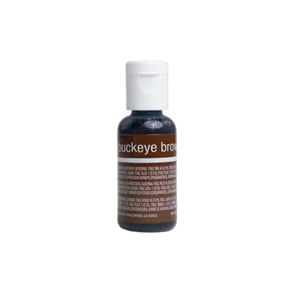 Chefmaster Buckeye Brown Liqua-Gel Food Coloring 20g - Chefmaster - Water Based Food Coloring - Full View