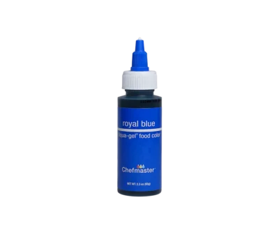 Chefmaster Royal Blue Liqua-Gel Liquid Food Coloring 65g - Chefmaster - Water Based Food Coloring - Showing Size