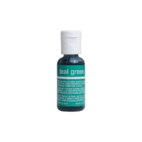 Chefmaster Teal Green Liqua-Gel Coloring 20g - Chefmaster - Water Based Food Coloring - Close-up View