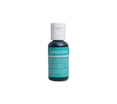 Chefmaster Turquoise Liqua-Gel Food Coloring 20g - Chefmaster - Water Based Food Coloring - Showing Size