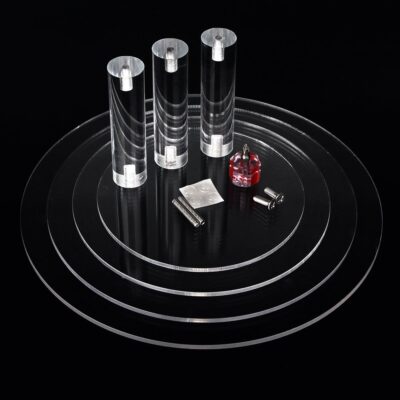 4 Tiers Acrylic Round Cupcake Display Stand - Cake Tools - Cupcake Supplies - Showing Size