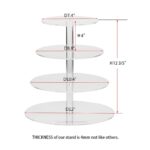 4 Tiers Acrylic Round Cupcake Display Stand - Cake Tools - Cupcake Supplies - On Display