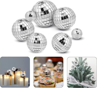 Disco Ball Cake Topper Set - Cake Tools - Figure Toppers - On Display