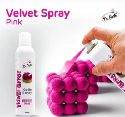 Dr Gusto Velvet Spray Pink 250ml - DR Gusto - Food Colors - Full View