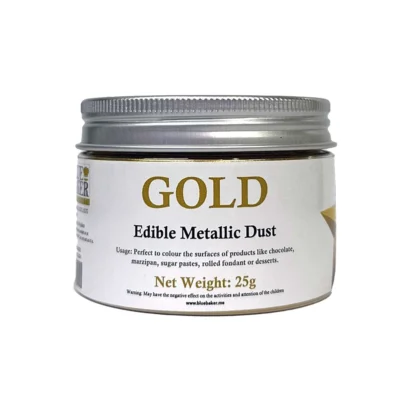 BlueBaker Edible Metallic Dust Gold 25g - BlueBaker - Edible Dust Powders - Close-up View