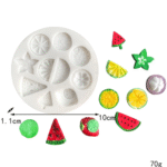 Fruit Sliced Fondant Silicone Mould - CakeTools UAE - Silicone Moulds - On Display
